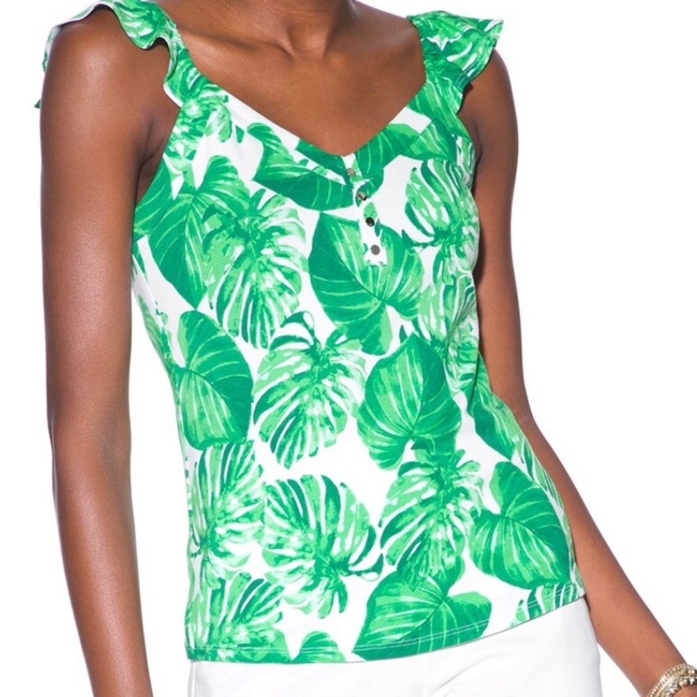 NWT WHBM Flutter-Detail Tank MEDIUM
